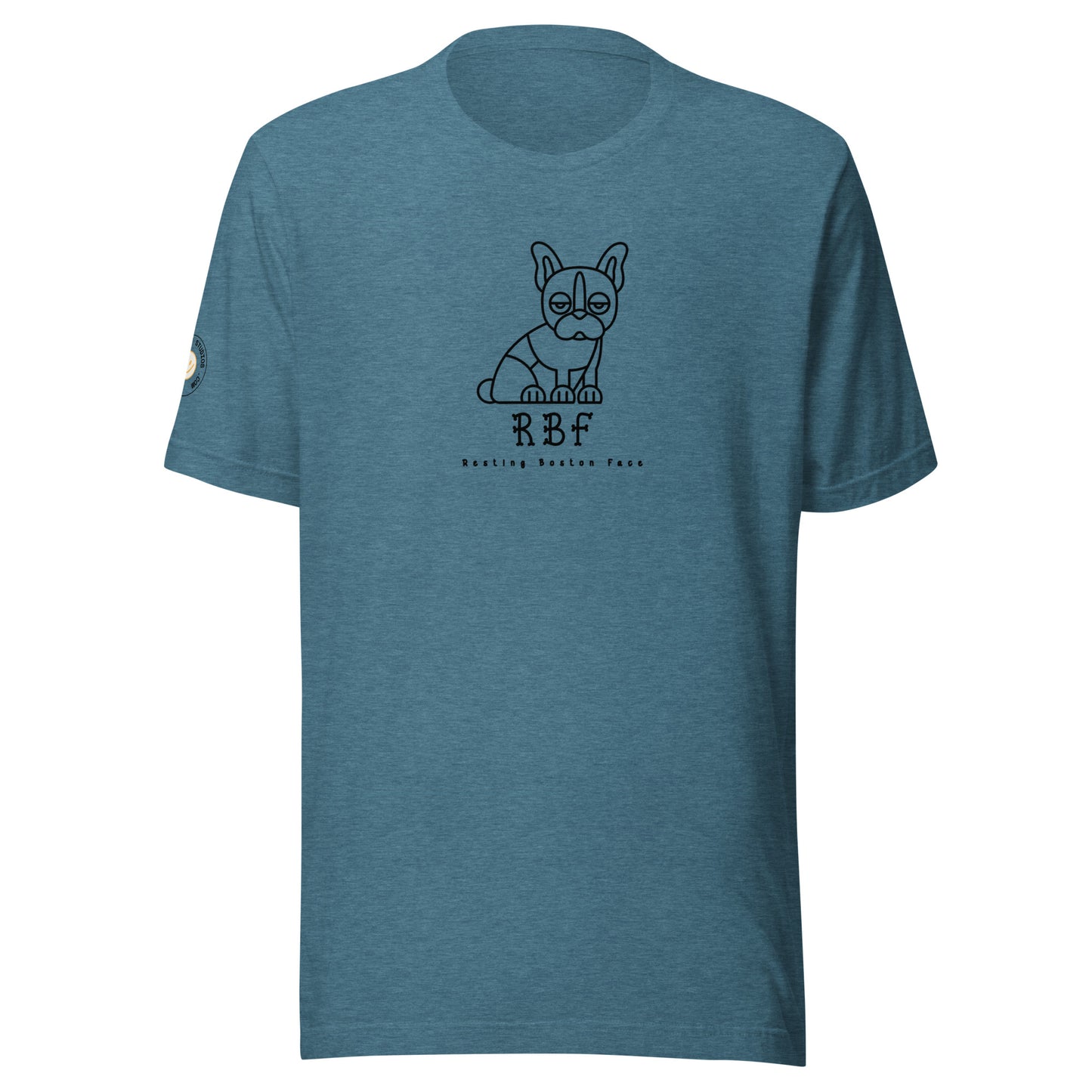 Boston Terrier - RBF (Resting B***h Face) Unisex T-shirt (Blk)