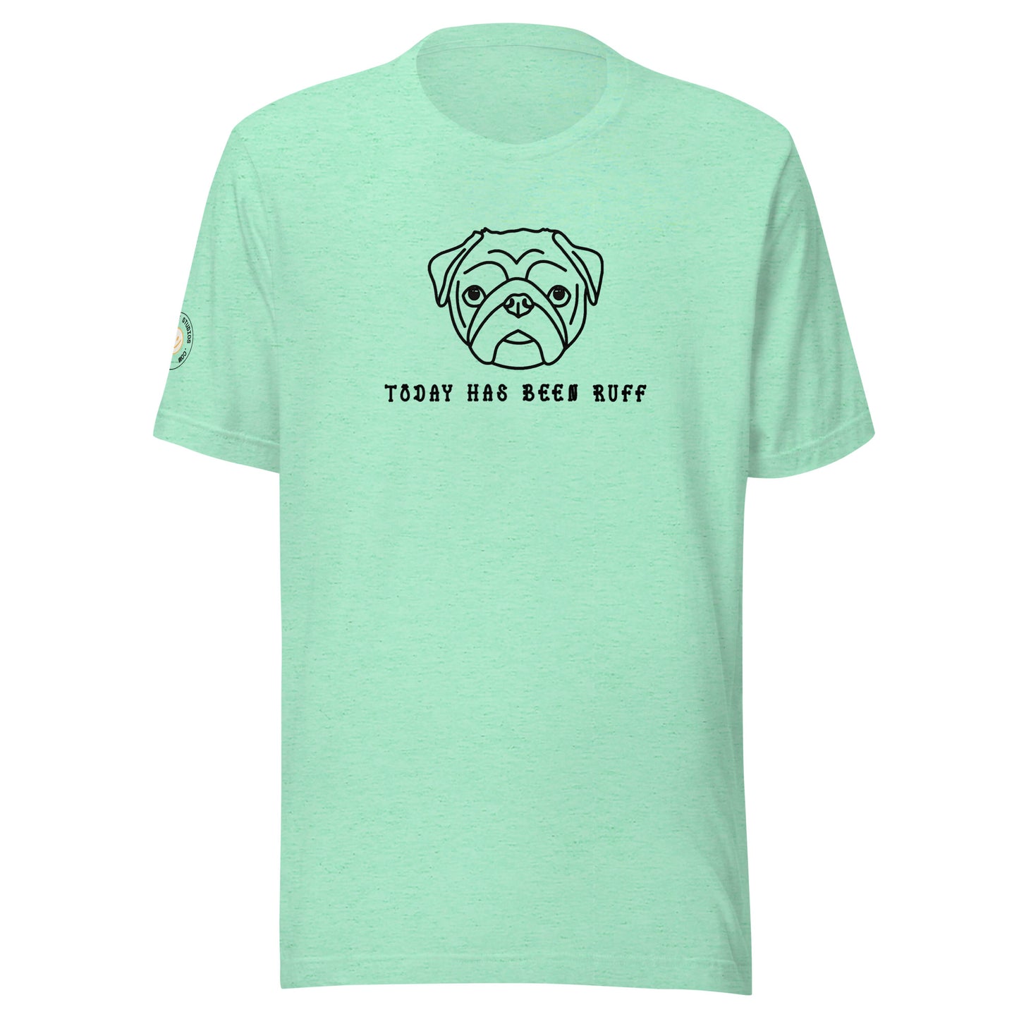 PUG - Ruff Day Unisex T-shirt (Blk)