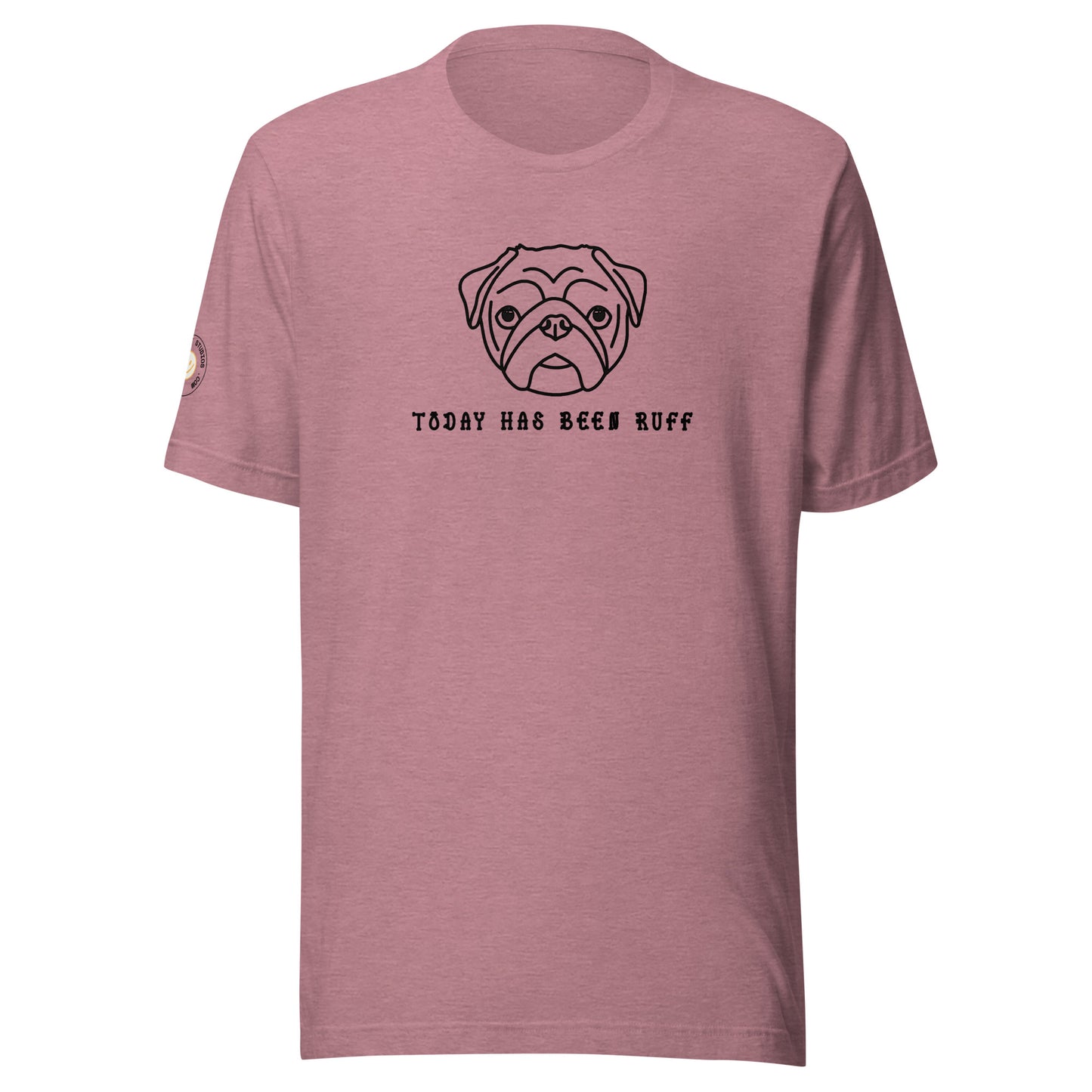 PUG - Ruff Day Unisex T-shirt (Blk)