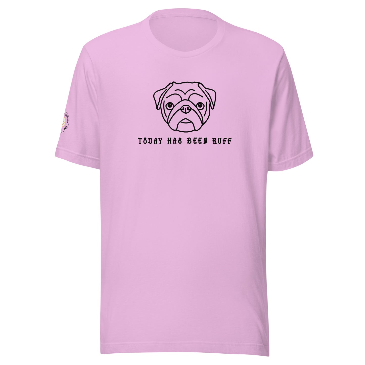 PUG - Ruff Day Unisex T-shirt (Blk)