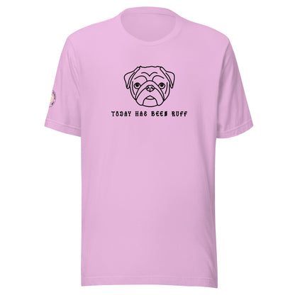 PUG - Ruff Day Unisex T-shirt (Blk)