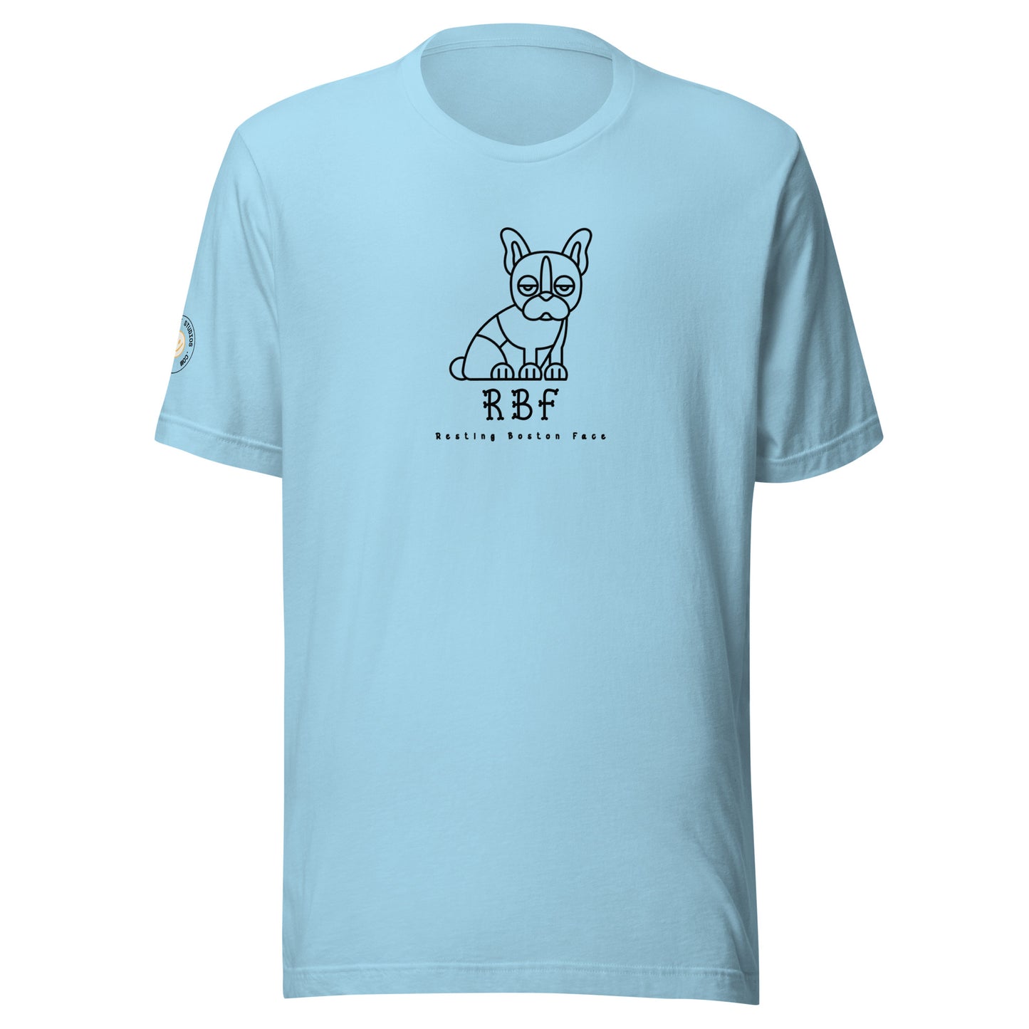 Boston Terrier - RBF (Resting B***h Face) Unisex T-shirt (Blk)