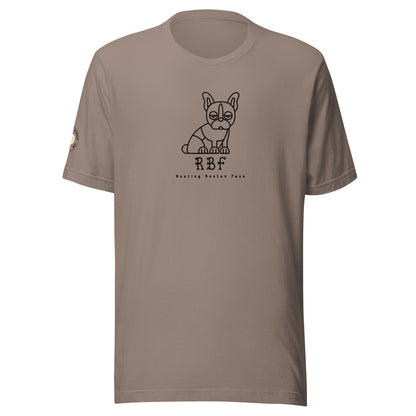 Boston Terrier - RBF (Resting B***h Face) Unisex T-shirt (Blk)