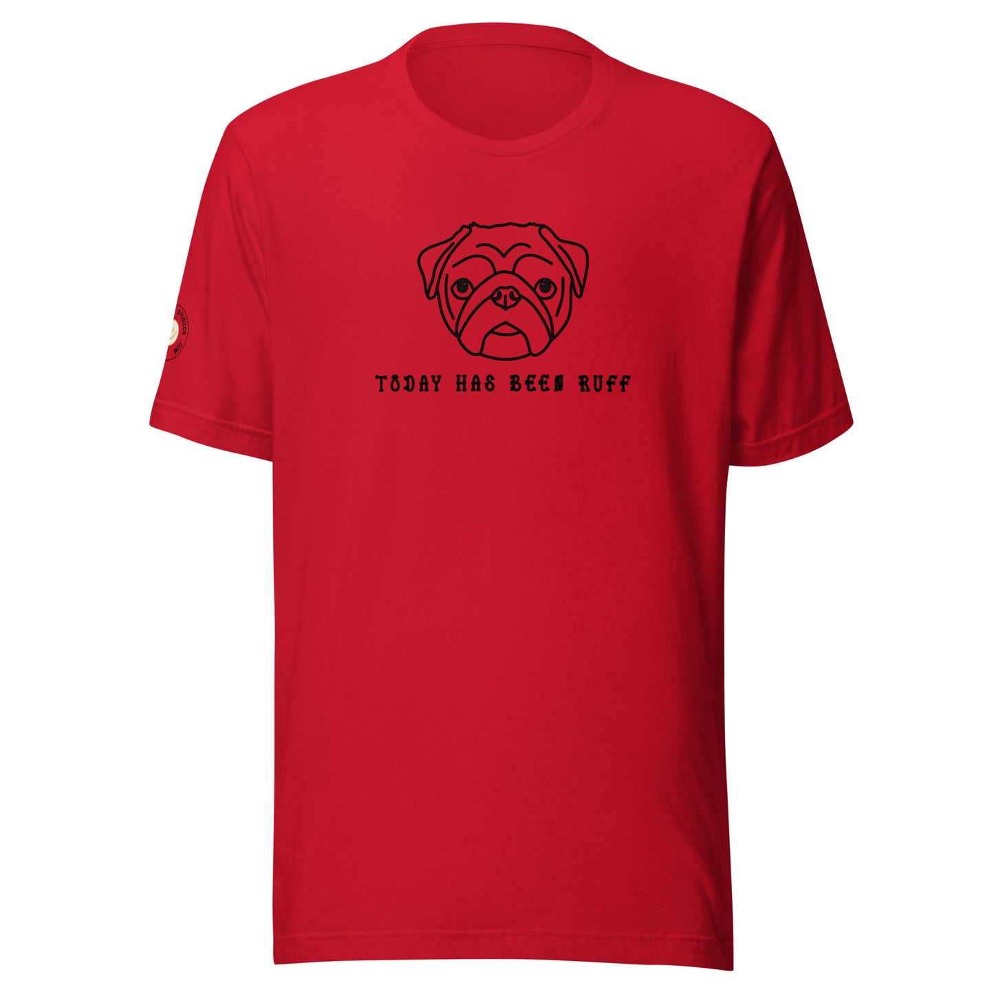 PUG - Ruff Day Unisex T-shirt (Blk)